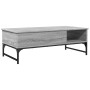 Mesa de centro madera ingeniería metal gris Sonoma 100x50x35 cm de , Mesas de centro - Ref: Foro24-845394, Precio: 87,89 €, D...