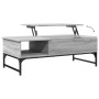 Mesa de centro madera ingeniería metal gris Sonoma 100x50x35 cm de , Mesas de centro - Ref: Foro24-845394, Precio: 87,89 €, D...