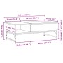 Mesa de centro madera ingeniería metal gris Sonoma 100x50x35 cm de , Mesas de centro - Ref: Foro24-845394, Precio: 87,89 €, D...