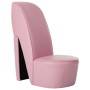 Sillón con forma de zapato de tacón cuero sintético rosa en Sillones | Comprar online en Foru.es