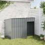 Caseta perros con tejado acero galvanizado gris 153x91x110 cm de , Casetas para perros - Ref: Foro24-172572, Precio: 151,01 €...