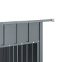 Caseta perros con tejado acero galvanizado gris 153x91x110 cm de , Casetas para perros - Ref: Foro24-172572, Precio: 151,01 €...