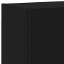 Muebles de TV de pared 6 piezas madera de ingeniería negro de , Muebles TV - Ref: Foro24-3216472, Precio: 213,93 €, Descuento: %