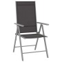 Set de comedor para jardín 7 piezas aluminio plata y negro de , Conjuntos de jardín - Ref: Foro24-3070636, Precio: 471,39 €, ...