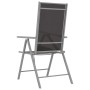 Set de comedor para jardín 7 piezas aluminio plata y negro de , Conjuntos de jardín - Ref: Foro24-3070636, Precio: 471,39 €, ...