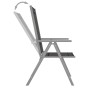 Set de comedor para jardín 7 piezas aluminio plata y negro de , Conjuntos de jardín - Ref: Foro24-3070636, Precio: 471,39 €, ...