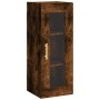 Aparador de madera contrachapada roble ahumado 34,5x34x180 cm de , Aparadores - Ref: Foro24-3199294, Precio: 107,41 €, Descue...