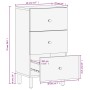 Aparador madera maciza de mango negro 40x33x75 cm de , Aparadores - Ref: Foro24-356842, Precio: 86,27 €, Descuento: %