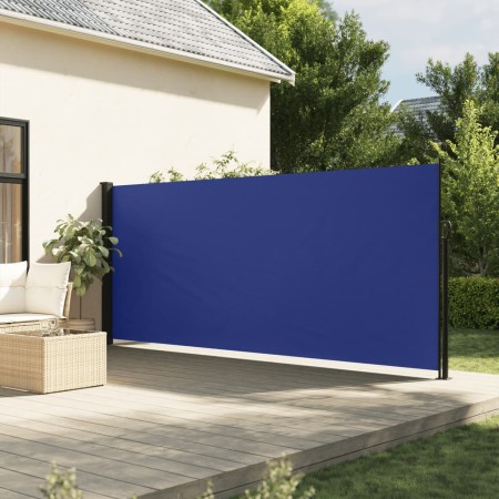 Toldo lateral retráctil azul 180x500 cm de , Sombrillas - Ref: Foro24-4004446, Precio: 101,80 €, Descuento: %