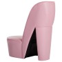Sillón con forma de zapato de tacón cuero sintético rosa en Sillones | Comprar online en Foru.es