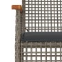 Set comedor de jardín 5 piezas con cojines ratán sintético gris de , Conjuntos de jardín - Ref: Foro24-3213618, Precio: 296,5...