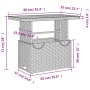 Juego de comedor de jardín 4 piezas con cojines ratán PE gris de , Conjuntos de jardín - Ref: Foro24-3277408, Precio: 508,39 ...