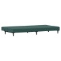 Sofá cama de 2 plazas con taburete terciopelo verde oscuro de , Sofás - Ref: Foro24-3216233, Precio: 299,58 €, Descuento: %