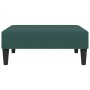 Sofá cama de 2 plazas con taburete terciopelo verde oscuro de , Sofás - Ref: Foro24-3216233, Precio: 299,58 €, Descuento: %