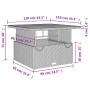 Juego de comedor jardín 2 pzas con cojines ratán sintético gris de , Conjuntos de jardín - Ref: Foro24-3277403, Precio: 319,2...