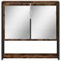 Armario con espejo baño madera roble ahumado 60x16x60 cm de , Tocadores de baño - Ref: Foro24-842423, Precio: 68,12 €, Descue...