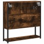 Armario con espejo baño madera roble ahumado 60x16x60 cm de , Tocadores de baño - Ref: Foro24-842423, Precio: 68,12 €, Descue...