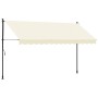 Toldo retráctil de tela y acero crema 350x150 cm de , Toldos - Ref: Foro24-368748, Precio: 84,94 €, Descuento: %
