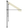 Toldo retráctil de tela y acero crema 350x150 cm de , Toldos - Ref: Foro24-368748, Precio: 84,94 €, Descuento: %