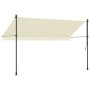 Toldo retráctil de tela y acero crema 350x150 cm de , Toldos - Ref: Foro24-368748, Precio: 84,94 €, Descuento: %
