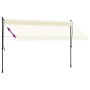 Toldo retráctil de tela y acero crema 350x150 cm de , Toldos - Ref: Foro24-368748, Precio: 84,94 €, Descuento: %