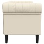 Sofá Chesterfield de 3 plazas lino de , Sofás - Ref: Foro24-372563, Precio: 340,48 €, Descuento: %