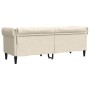 Sofá Chesterfield de 3 plazas lino de , Sofás - Ref: Foro24-372563, Precio: 340,48 €, Descuento: %
