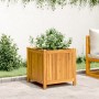 Jardinera con forro madera maciza de acacia 50x50x50 cm de , Maceteros y jardineras - Ref: Foro24-366440, Precio: 98,80 €, De...