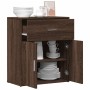 Aparador de madera de ingeniería marrón roble 60x31x70 cm de , Aparadores - Ref: Foro24-840470, Precio: 72,75 €, Descuento: %