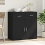 Aparador de madera de ingeniería negro 79x38x80 cm de , Aparadores - Ref: Foro24-840521, Precio: 105,84 €, Descuento: %