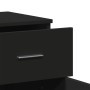 Aparador de madera de ingeniería negro 79x38x80 cm de , Aparadores - Ref: Foro24-840521, Precio: 105,84 €, Descuento: %