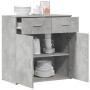 Aparador de madera de ingeniería gris hormigón 79x38x80 cm de , Aparadores - Ref: Foro24-840523, Precio: 101,11 €, Descuento: %