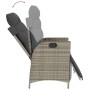 Set comedor de jardín 3 piezas con cojines ratán sintético gris de , Conjuntos de jardín - Ref: Foro24-3213427, Precio: 347,6...