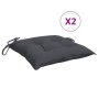 Cojines sillas de jardín 2 uds tela Oxford antracita 40x40x7 cm de , Cojines para sillas y sofás - Ref: Foro24-361450, Precio...