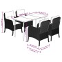 Set comedor de jardín 5 pzas cojines ratán sintético gris claro de , Conjuntos de jardín - Ref: Foro24-3211992, Precio: 521,4...
