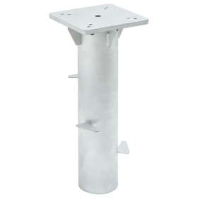 Base para sombrilla enterrada acero plateado 16x16x39,5 cm de , Bases para sombrillas - Ref: Foro24-4003367, Precio: 58,35 €,...