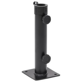 Base de sombrilla para mástil de Ø38/48 mm acero negro mate de , Bases para sombrillas - Ref: Foro24-4003373, Precio: 22,78 €...