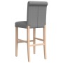 Taburetes altos 2 uds madera maciza de caucho y tela de , Taburetes de cocina - Ref: Foro24-4006214, Precio: 131,35 €, Descue...