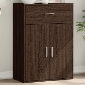 Aparador madera de ingeniería roble marrón 60x30x84 cm de , Aparadores - Ref: Foro24-840498, Precio: 76,15 €, Descuento: %
