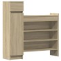 Zapatero madera de ingeniería roble Sonoma 100,5x28x100 cm de , Zapateros y organizadores de calzado - Ref: Foro24-840424, Pr...
