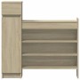 Zapatero madera de ingeniería roble Sonoma 100,5x28x100 cm de , Zapateros y organizadores de calzado - Ref: Foro24-840424, Pr...