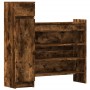 Zapatero madera de ingeniería roble ahumado 100,5x28x100 cm de , Zapateros y organizadores de calzado - Ref: Foro24-840426, P...