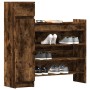 Zapatero madera de ingeniería roble ahumado 100,5x28x100 cm de , Zapateros y organizadores de calzado - Ref: Foro24-840426, P...