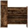 Zapatero madera de ingeniería roble ahumado 100,5x28x100 cm de , Zapateros y organizadores de calzado - Ref: Foro24-840426, P...