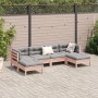 Set de sofás jardín 6 pzas con cojines madera abeto Douglas de , Conjuntos de jardín - Ref: Foro24-3299572, Precio: 481,73 €,...