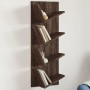 Estantería de pared 4 niveles marrón roble 33x16x90 cm de , Estantes y estanterías - Ref: Foro24-840722, Precio: 37,74 €, Des...
