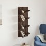 Estantería de pared 4 niveles marrón roble 33x16x90 cm de , Estantes y estanterías - Ref: Foro24-840722, Precio: 37,74 €, Des...