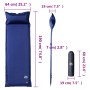 Colchón de camping autoinflable con almohada 1 persona azul de , Colchonetas para dormir - Ref: Foro24-4007137, Precio: 60,14...