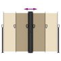 Toldo lateral retráctil beige 180x600 cm de , Sombrillas - Ref: Foro24-4004645, Precio: 138,96 €, Descuento: %