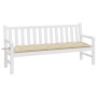 Cojín de banco de jardín tela Oxford beige 180x50x7 cm de , Cojines para sillas y sofás - Ref: Foro24-361624, Precio: 33,65 €...